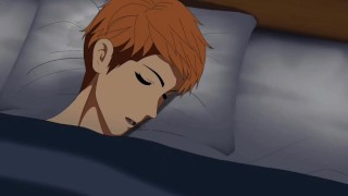 A mature Bear daddy caught his twink roommate sniffing his underwear - Hentai Bara Yaoi Hostel ep 2