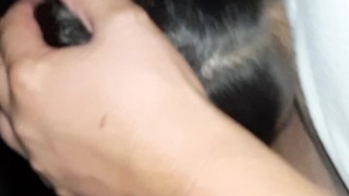 First I let my slave girl lick my pussy, and then I let her look at me, masturbate and cum