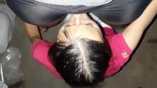 She licks my pussy through my shorts and I cum in my clothes - Lesbian_illusion