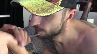 A bit of a sloppy cock sucking before I get sloppier!!😎❤️‍🔥