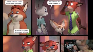 Furry Comic Dub: Zootopia Mystic Tantra by Adam Wan (Furry Hentai, Public, Double Penetration, Anal)