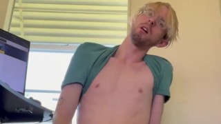 Pleasing Myself on the Couch while I watch Porn