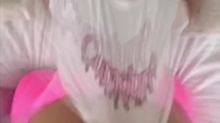 Daddy churns all the loads in my FAT ASS