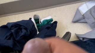 Playing with myself in the bathroom