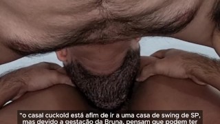Marido corno volta para casa com tesão e enche a buceta da Hotwife de porra