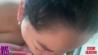 She loves to suck my cock as soon as she gets up and drink all my cum breakfast Babyluna939