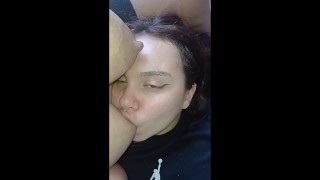 adult breastfeeding between girls