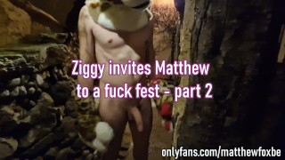 Ziggy the cheetah invites Matthew Fox for a bareback fuckfest - part 2