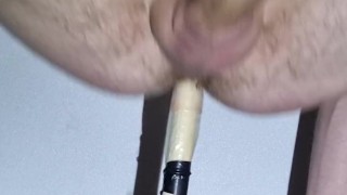 Straight Bisex Plumber, having fun with his virgin ass