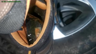 Piss in old Workboots