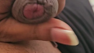 Balack asian gay boy shaking cock