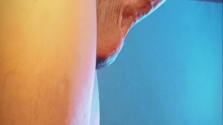 "Guy masturbates his veiny cock to please you"