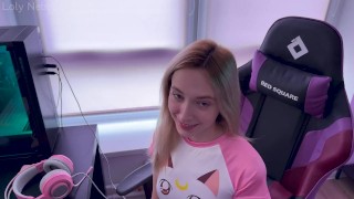 Stepsister was caught doing webcam, now she also acts in porn - Loly Nebel