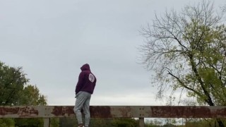 Bbc almost caught flashing outdoors