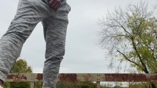 Bbc almost caught flashing outdoors