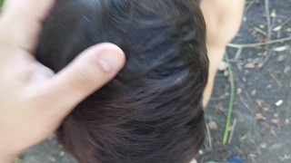 Young public twink gets lucky at cruising with a meaty dick and extreme cumshot