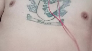 Mastur-cumming on myself