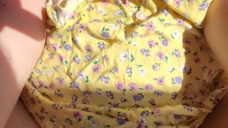 Hot Big Breasted Brunette GF getting Fucked Missionary Real Sex POV