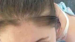 Pov blowjob in the mirror...