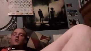 Anal play with vape juice bottle