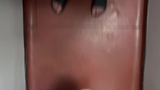 Peeing in a urinal on a hot summer’s night