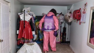 Espeon Cosplay Overtaken by Rubber Ditto, Gagged and Breathplay