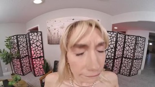 FuckPassVR - Tour guide Sky Pierce seduces you with her perky VR tits and tight pussy