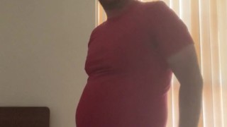 Stroking my cock and showing my ass