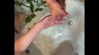 Shemale Blonde Handjob To Colombian Boy