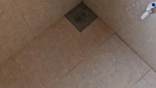 Asian black guy pissing and cum