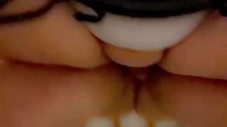 HUGE GUSHING SQUIRT Brother in law helps make a squirting mess in the garage
