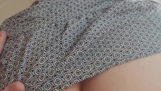 Creamy Pussy of My Stepsister getting Fucked From Behind in Dress