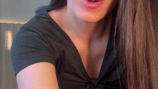 JOI Try on Haul shorts with countdown! Help your gym slut choose a workout outfit