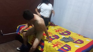 COME INTO MY BEDROOM AND RECORD ME NAKED!! STEPSON LEARNS TO MAKE PORN VIDEOS WITH STEPMOTHER. 2