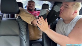 Devon Big Feet Fit Perfectly In Chub Matts Mouth