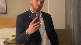 Room service by a Latin boy. I make him suck my dick in front of the CN Tower
