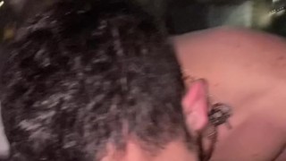 Room service by a Latin boy. I make him suck my dick in front of the CN Tower