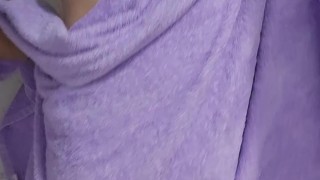 En el Baño en toalla