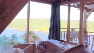 山小屋でプール上がりに水着のままハッスルSEX 〜デニムビキニから露出する色白美肌がエロすぎる教え子〜