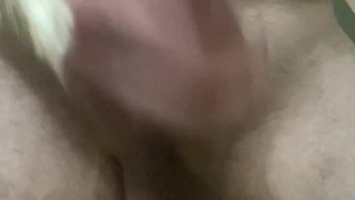 Friend’s Wife Watches Me Blow Huge Cum Load