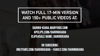 Solo in Public Restaurant Toilet and Walk Out Naked