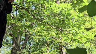 Pierced Twink Pissing in the Woods