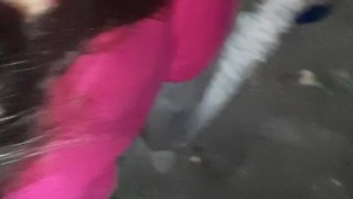 I control my orgasm in public on the street - Lesbian_illusion