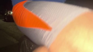 very short Video' 46 ** BULGING ( Cycling at Night ) ** PART 1