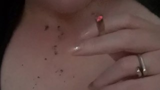 Horny BWW Girl Matrubates Smoking