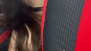 Chubby Submissive Slut Deepthroating Cock, CUM DEEP IN MY THROAT