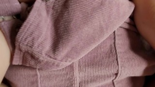 Guy Fucking Stepsister Missionary in Her Cute White Panties