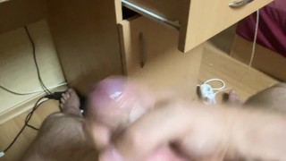 Amateur masturbating my dick