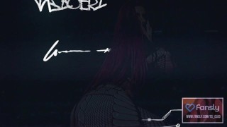 TS CLEOPATRA - WETLOOK LATEX LEGGINS POV EDGING & PRECUM