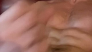 Teen blonde shoots a big load